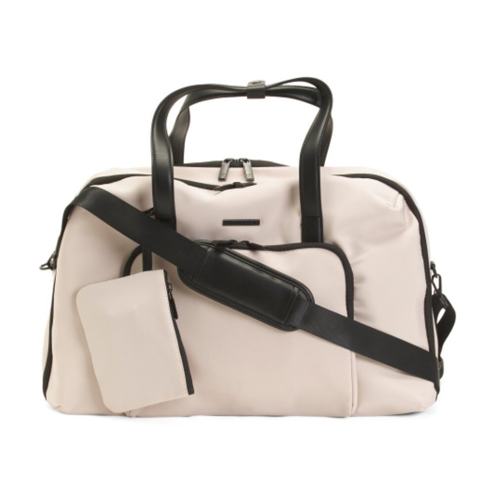 BOARDING PASS 21in Hi-density Nylon Weekender Bag With Trolley Sleeve
